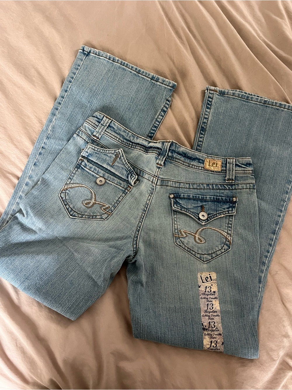 Lei Light Blue Women's flare Jeans - Size 13
